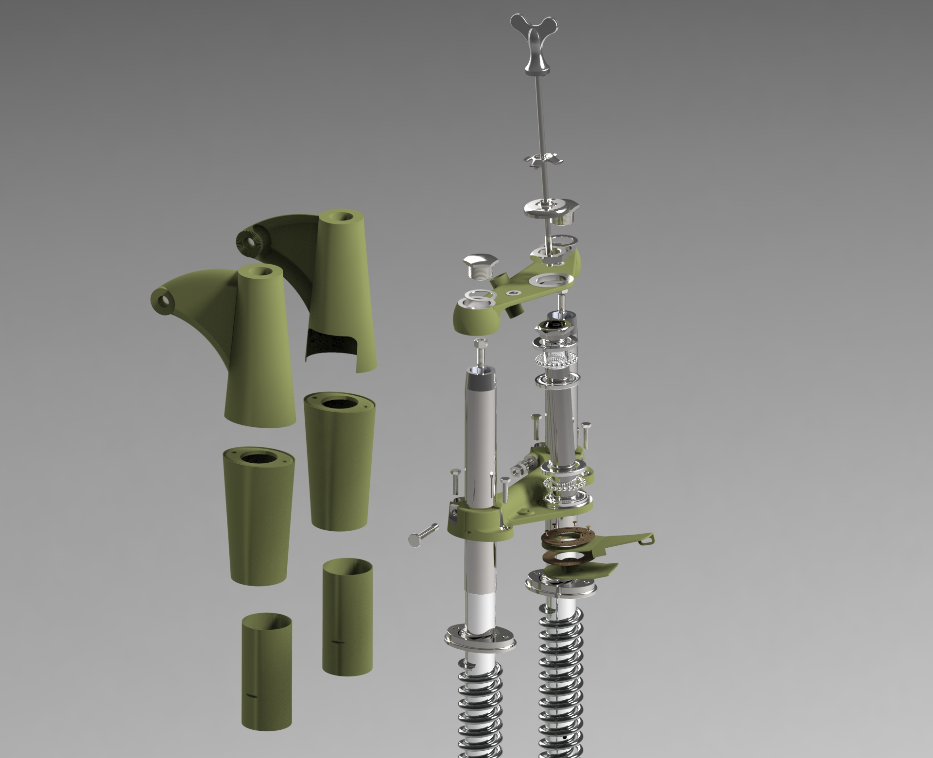 摩托车项目前叉总成